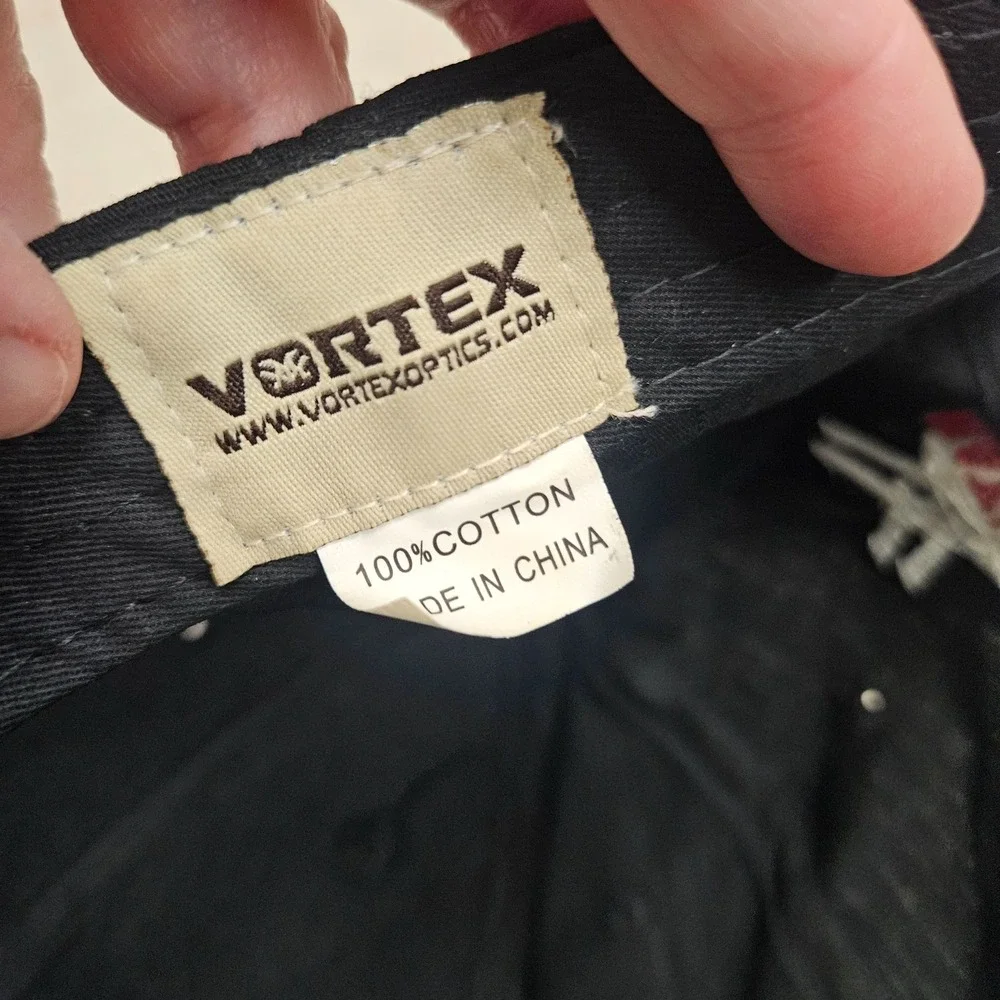 Vortex Nation Black Baseball Cap‎ Adjustable Strap
